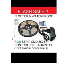 Lampu led strip RGB 5 mtr remote