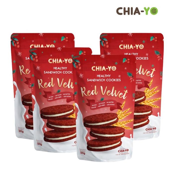 

HOT PROMO Bundling 4 pack Sandwich Cookies Red Velvet