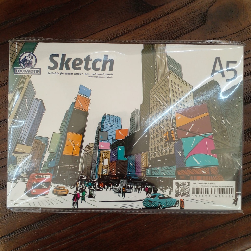

SKETCH BOOK ukuran A5 merk Locomotif isi 25 lembar