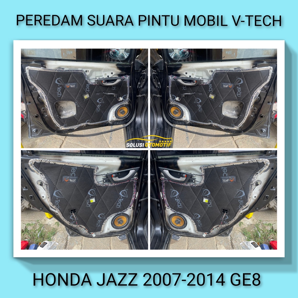 HONDA JAZZ GE8 2007-2014 Peredam Suara Pintu Aksesoris Mobil VTECH Ori Plug n Play