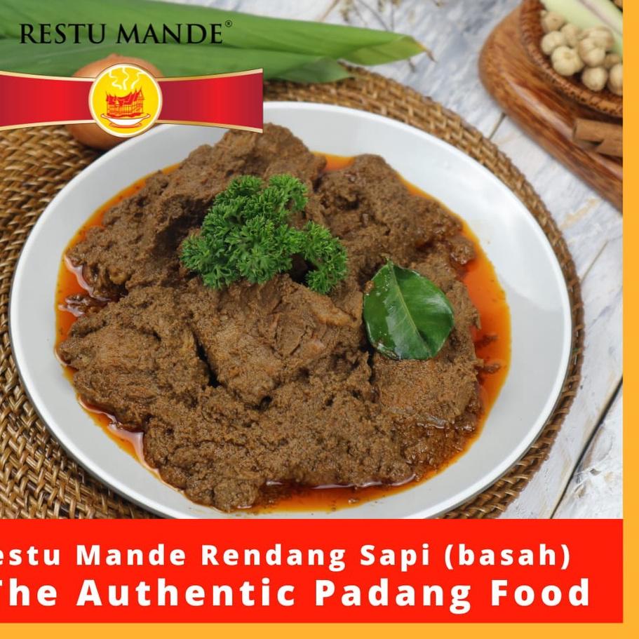 

☺ Restu Mande Rendang Sapi Basah Rendang Padang 300gr ➭