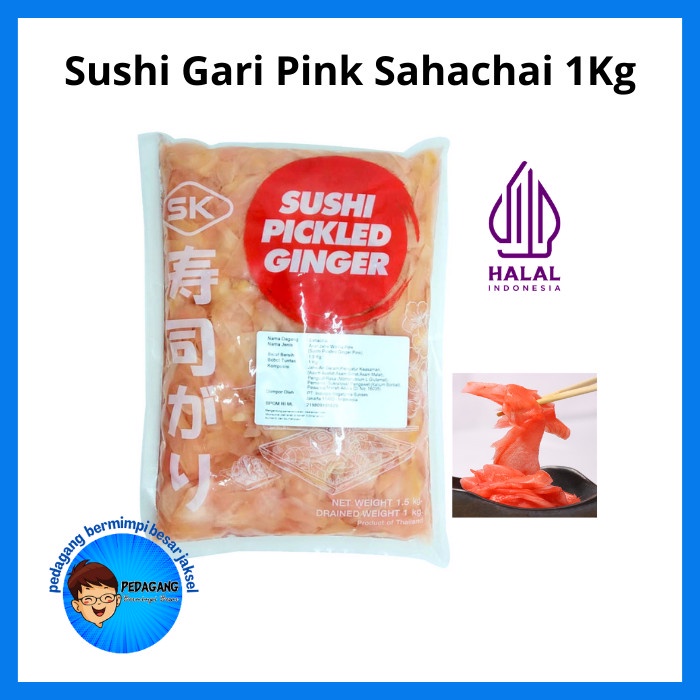 

SUSHI GARI PINK SAHACHAI 1,5KG SUSHI GARI ACAR JAHE