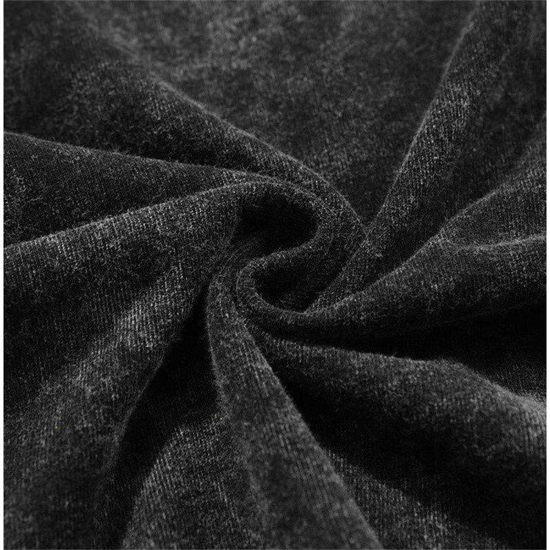 Red 100% Katun Lengan Pendek T-shirt Wanita Mencuci Air Melakukan Musim Panas Tua Versi Korea Longgar Baru Cetak Kartun In angin Pakaian