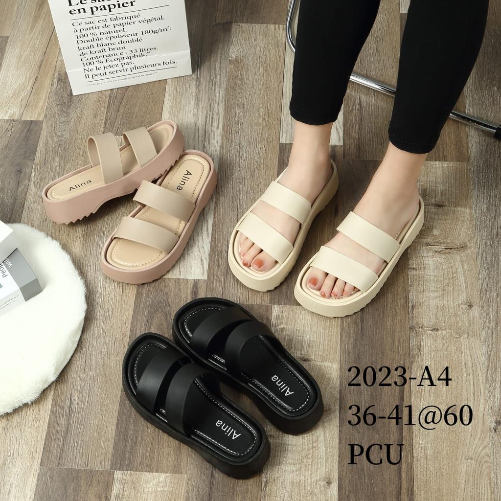 Sandal BAN 2 Wedges Jelly Wanita IMPORT 2023-A4 ALINA