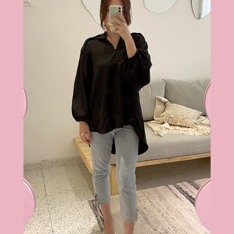 [SALE] Blouse Polos Korea Look - Blouse Bangkok - Baju bangkok - Kemeja Polos - Kemeja Kerja