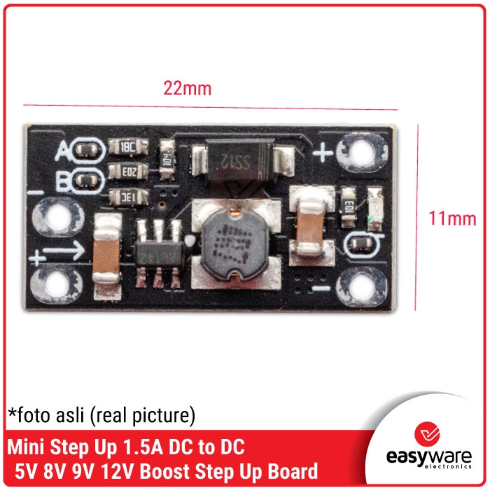 Mini Boost Step up 1.5A 5V 8V 9V 12V