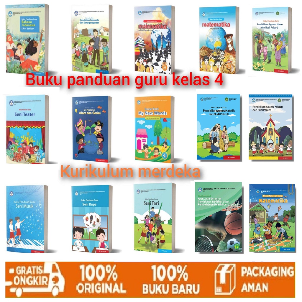 Buku Panduan Guru Kelas 4 Kurikulum Merdeka SD / MI Kelas IV Buku Guru Kurikulum Merdeka Terbaru