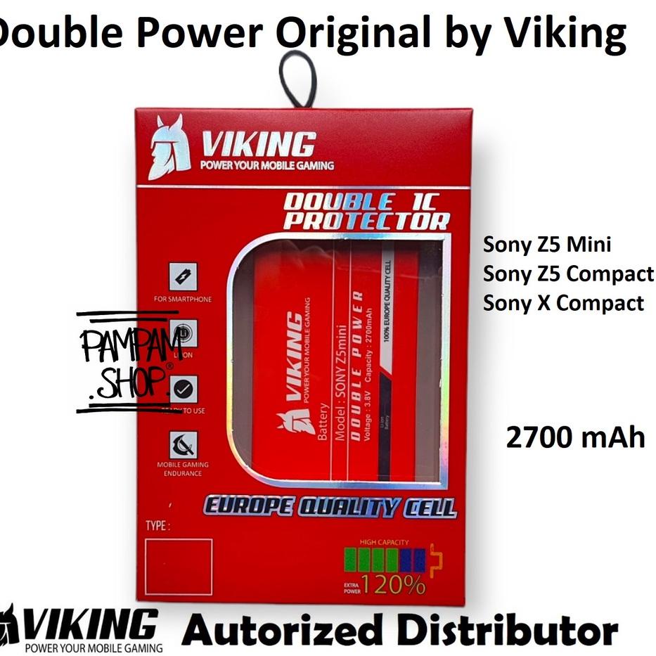 ♠  Baterai VIKING Double Power Original Sony Xperia Z5 Mini Z5 Compact X Compact E5803 E5823 LIS1594