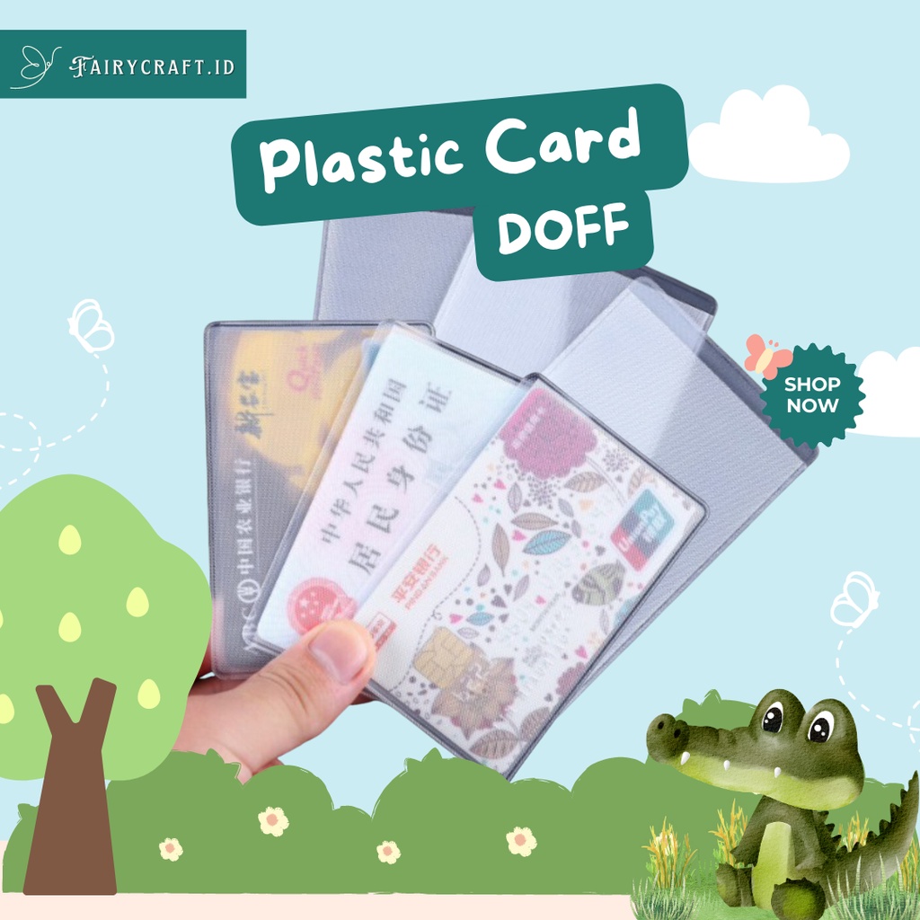 

FAIRYCRAFT.ID - PLASTIC ATM ID CARD | PELINDUNG KARTU ATM | PELINDUNG KARTU E-TOLL | MIKA PLASTIK BENING SAMPUL COVER