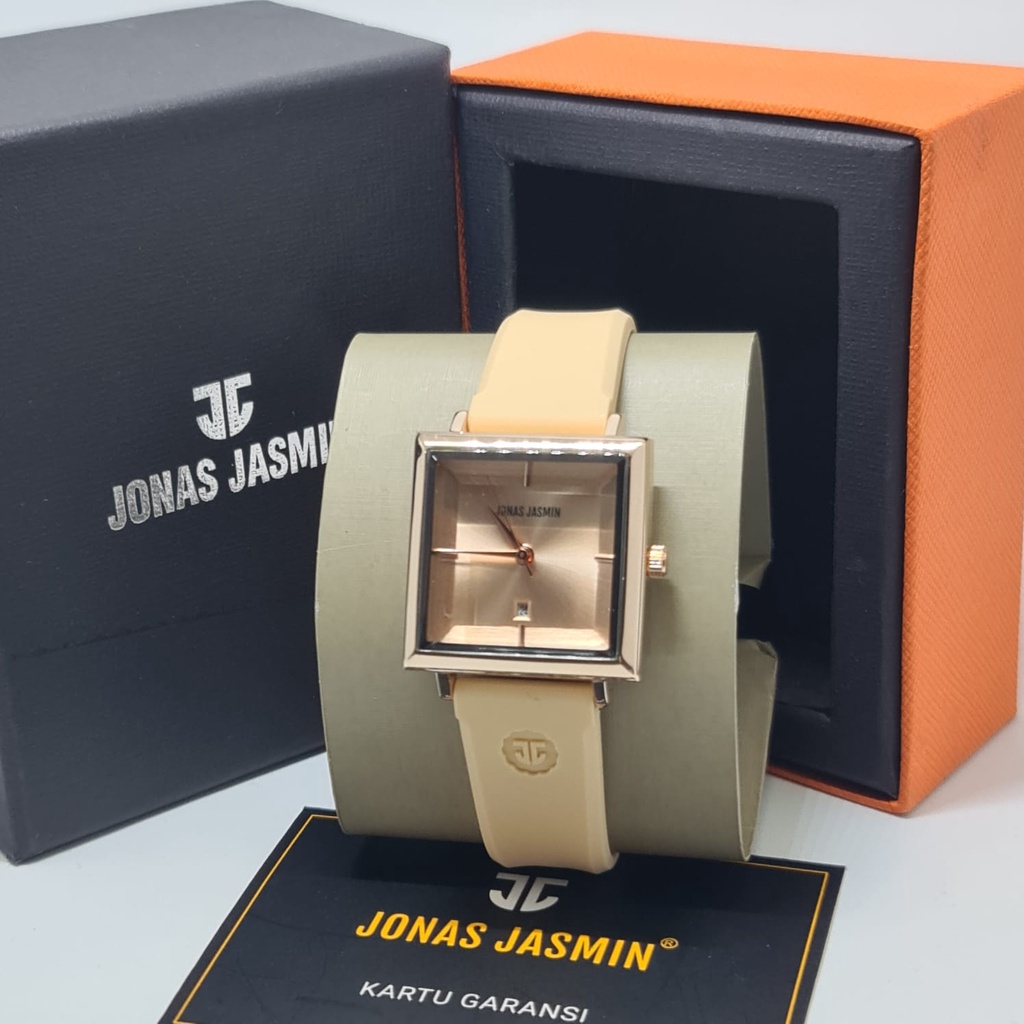 Jam Tangan Fashion Wanita Analog Jonas Jasmin JJ 2233 Rubber Original Tahan Air