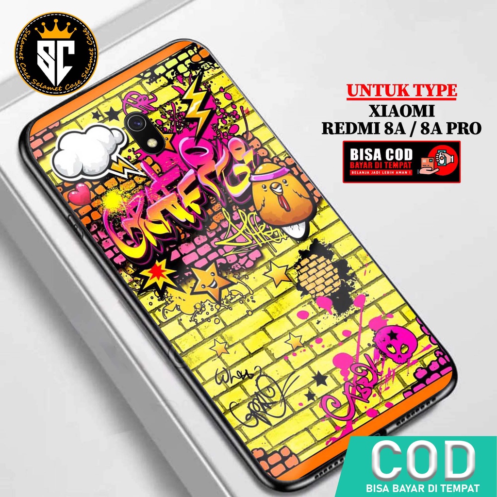 Case Xiaomi 8A / 8A Pro Casing Xiaomi 8A Pro / 8A Selamet Case [Grafity] Case Glossy Case Aesthetic 