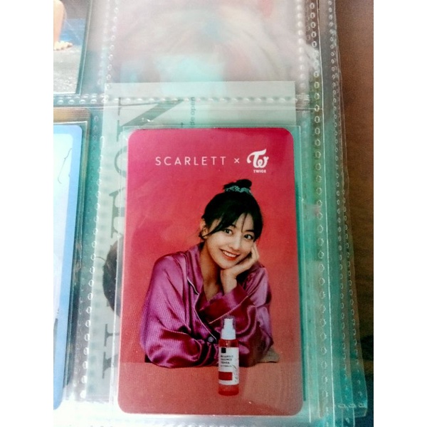(BOOKED) PHOTOCARD JIHYO TWICE x SCARLETT