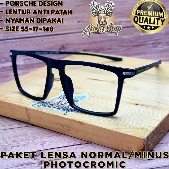 Terlaris Frame Kacamata Pria Besar Porsche Design Square | Kacamata Photocromic Terbaik