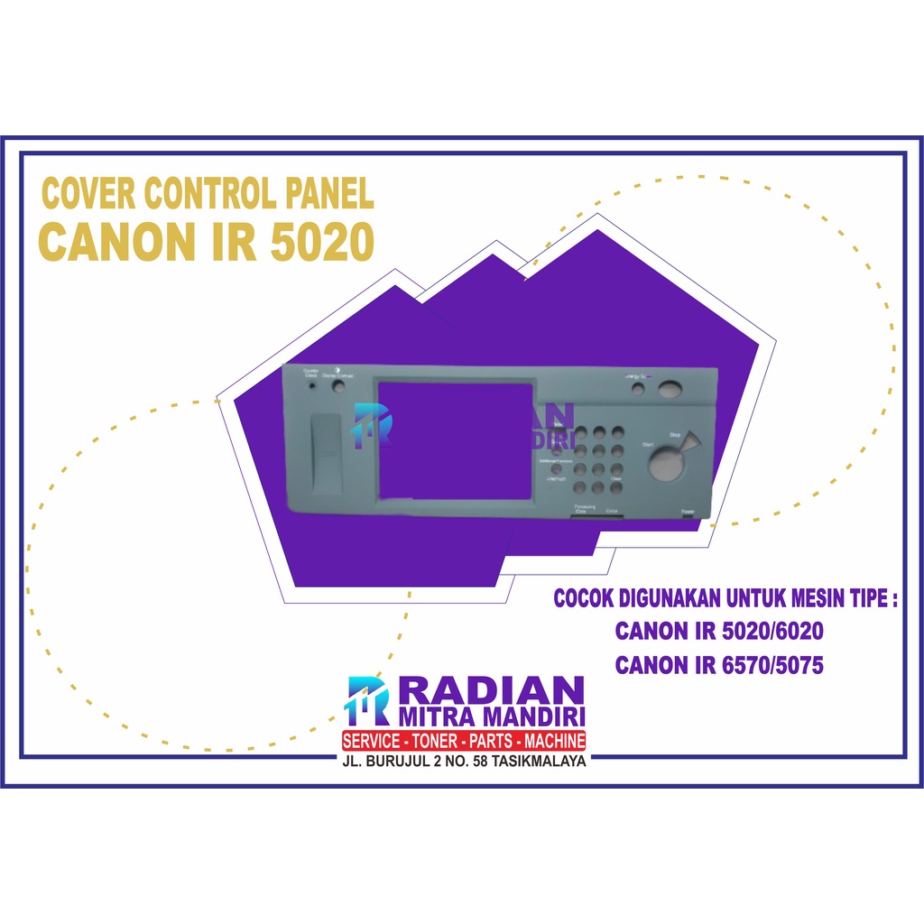 COVER CONTROL PANEL CANON IR 5020 / IR 6570 / IR 6020i