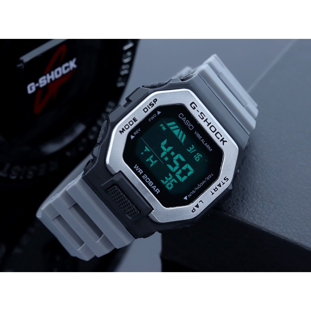 Jam tangan Sport Pria GSHOCK GBX-100 Strap Karet Digital Fullset Water Resistance