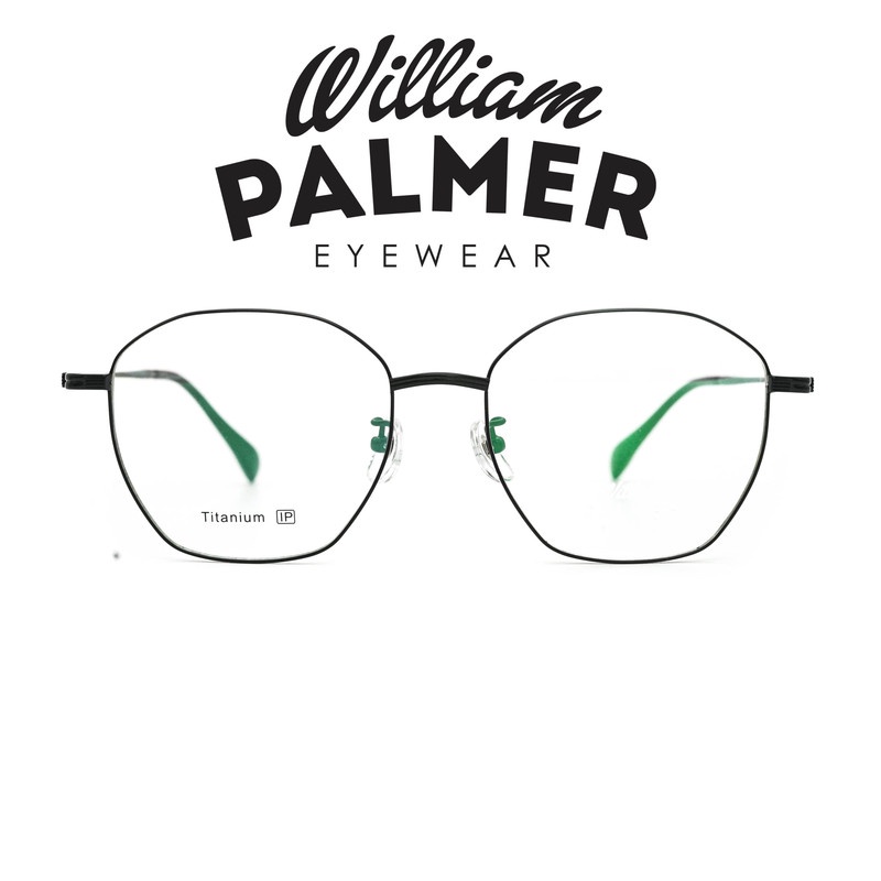 William Palmer Kacamata Pria Wanita Titanium 52006 C5 Black