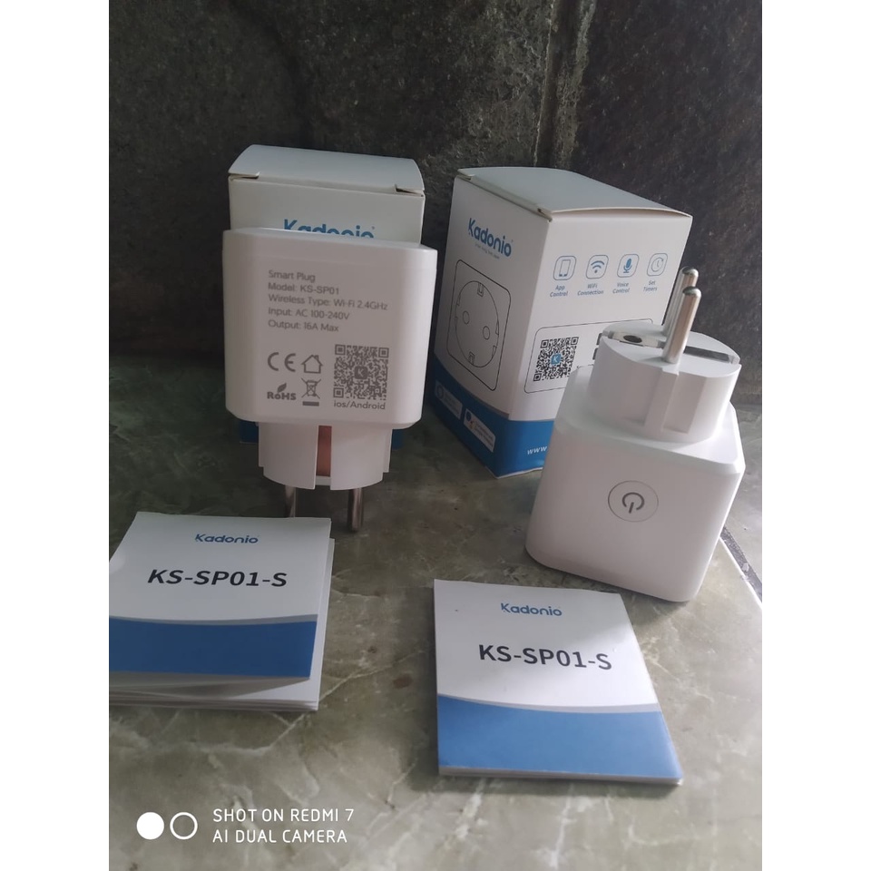 Stop Kontak Pintar Kadonio Smart Plug KS-SP01 Wifi 2.4Ghz