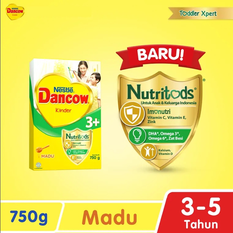 SUSU DANCOW 3+ VANILA / MADU / COKELAT  750gr