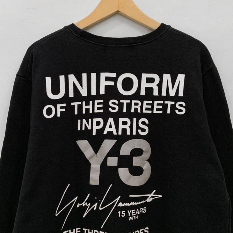 Thrift Sweater Y3 Crewneck Second Adidas Yohji Yamamoto Bekas Used PL Preloved