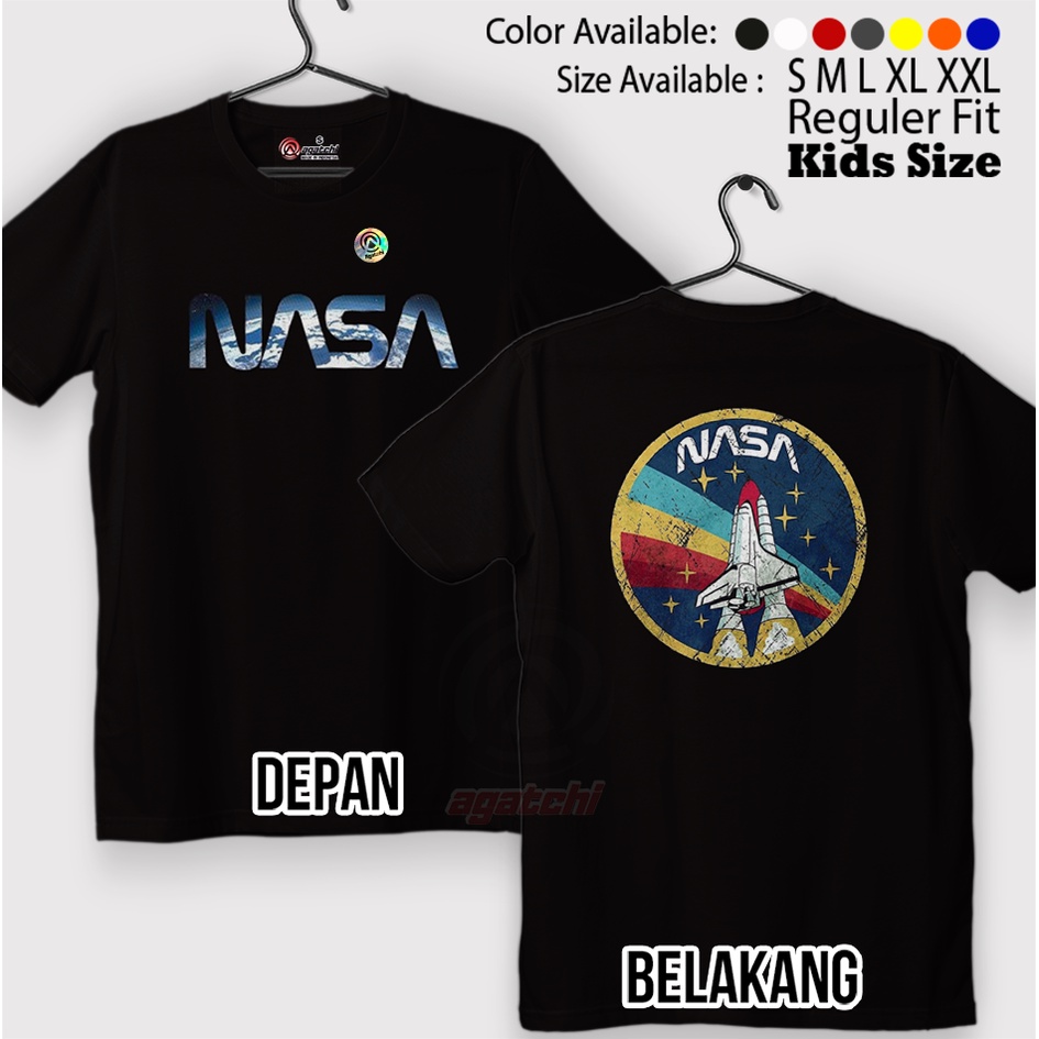 Baju Kaos Atasan Anak Laki - Laki Agatchi Motif Nasa