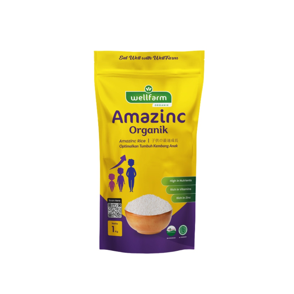 

Beras Amazinc Organik 1kg - Wellfarm