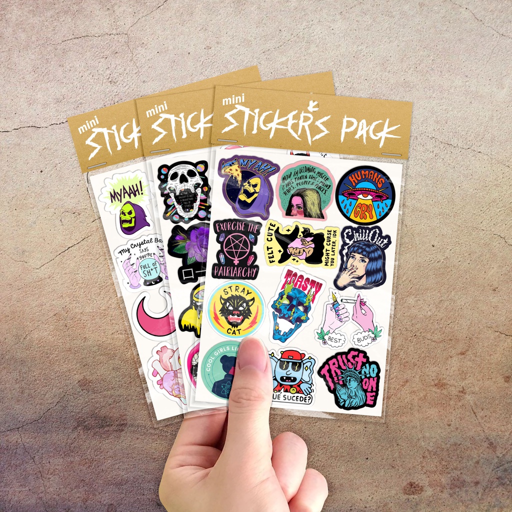 

Mini Sticker Pack Volume 9 | Stiker Set Vinyl Waterproof | Stiker Dekorasi Case Handphone - Laptop - Helm