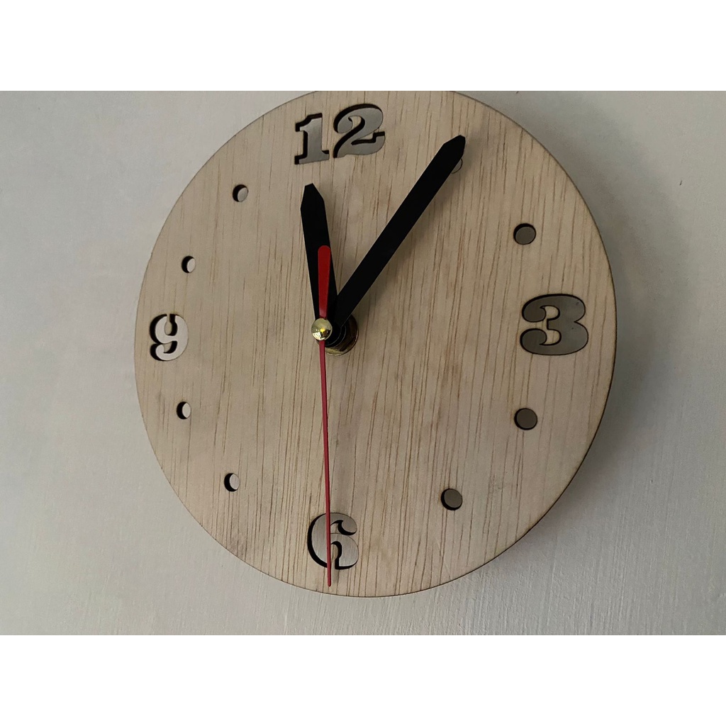 Jam Dinding custom bahan plywood