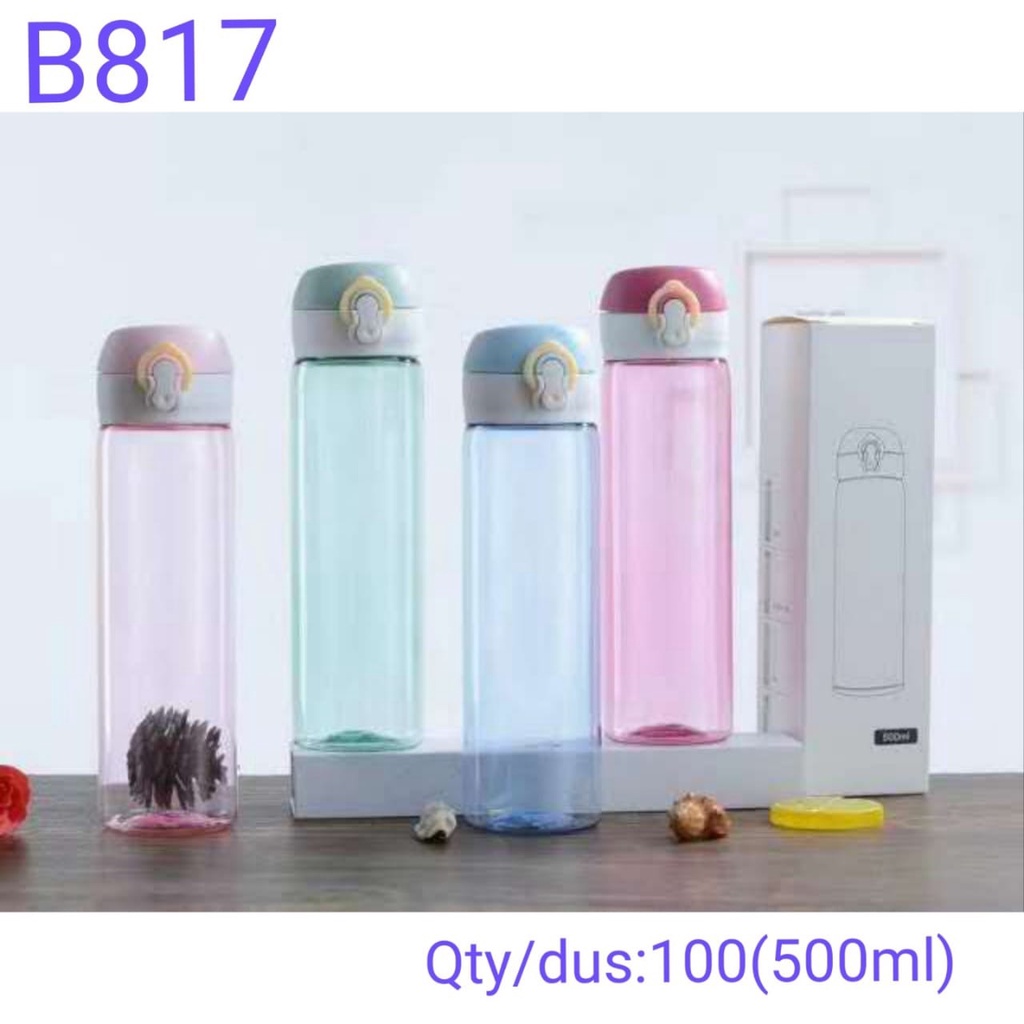 LT- [250GR] B817 BOTOL Minum PLASTIK Bening  Food Grade