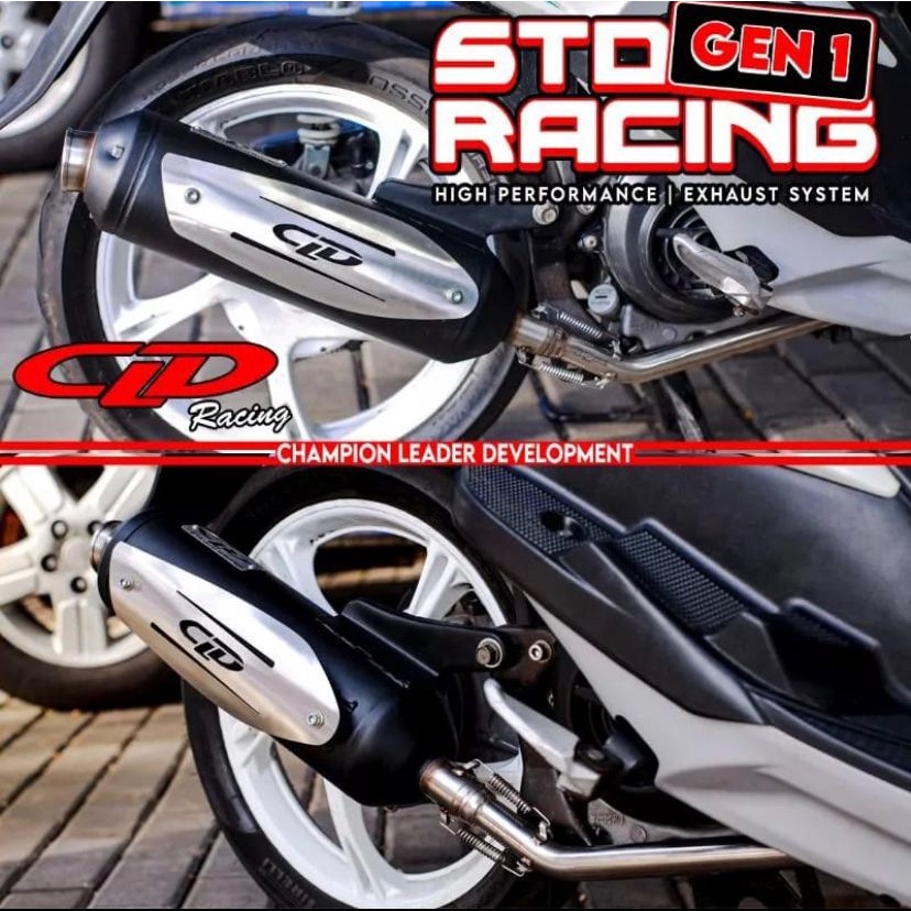 Knalpot Kenalpot CLD Standar Racing Gen 1 Mio Mio m3 Beat Scoopy Genio Mio j Beat deluxe Fazzio