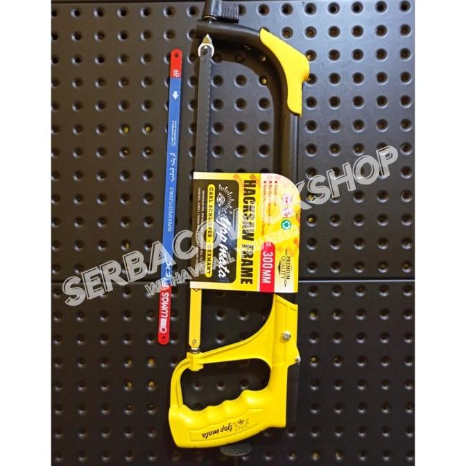 Tjap Mata  Gagang Gergaji Besi Aluminium Bonus 2 Mata Gergaji