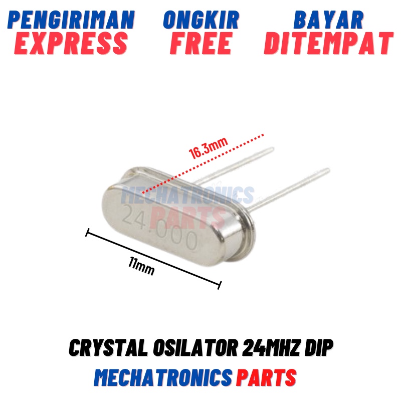 Crystal Osilator 24MHz DIP Passive Kristal XTAL Oscillator 24000