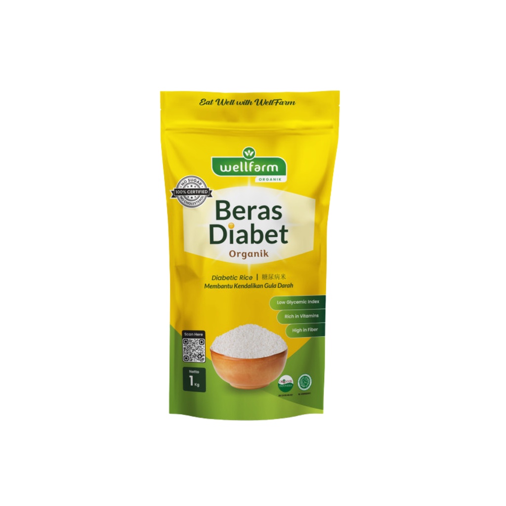 

Beras Diabet Organik 1kg - Wellfarm