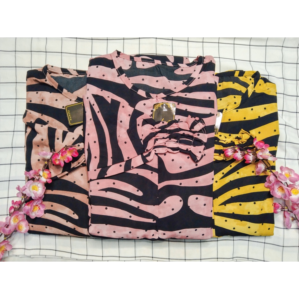 GAMIS/ DRESS MONALISA MOTIF PRINT SIFON