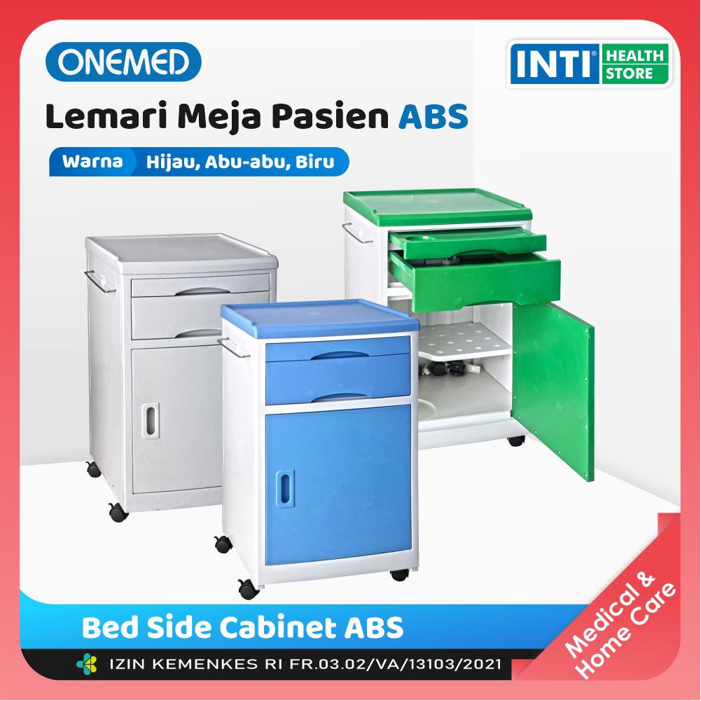 ONEMED Bed Side Cabinet ABS Onemed | Lemari Meja Pasien ABS