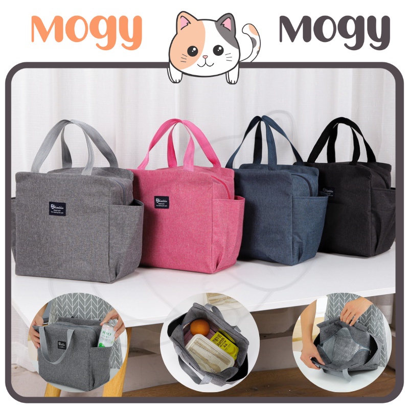 MOGYMOGY HL0497 Tas Bekal Makanan Jumbo Tas Bekal Jumbo Anti Air Makanan Bento Elegan Aluminium Foil Lunch Cooler Bag Box