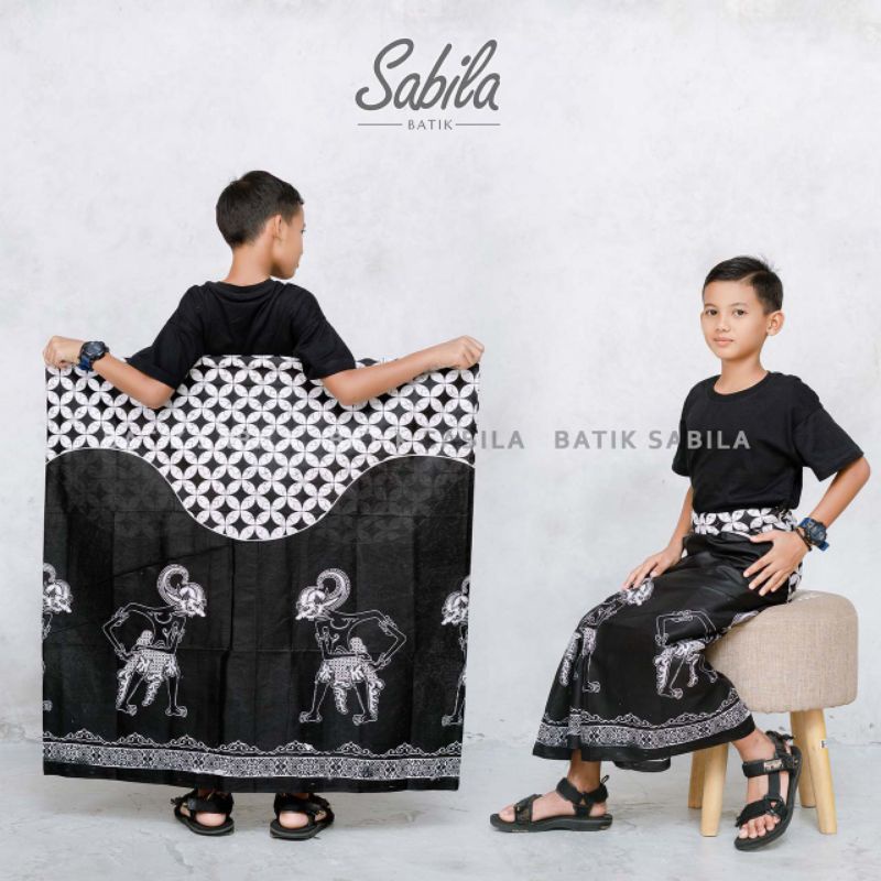 SARUNG KANG SANTRI | SARUNG BATIK MOTIF WAYANG | SARUNG ANAK MOTIF BATIK WAYANG