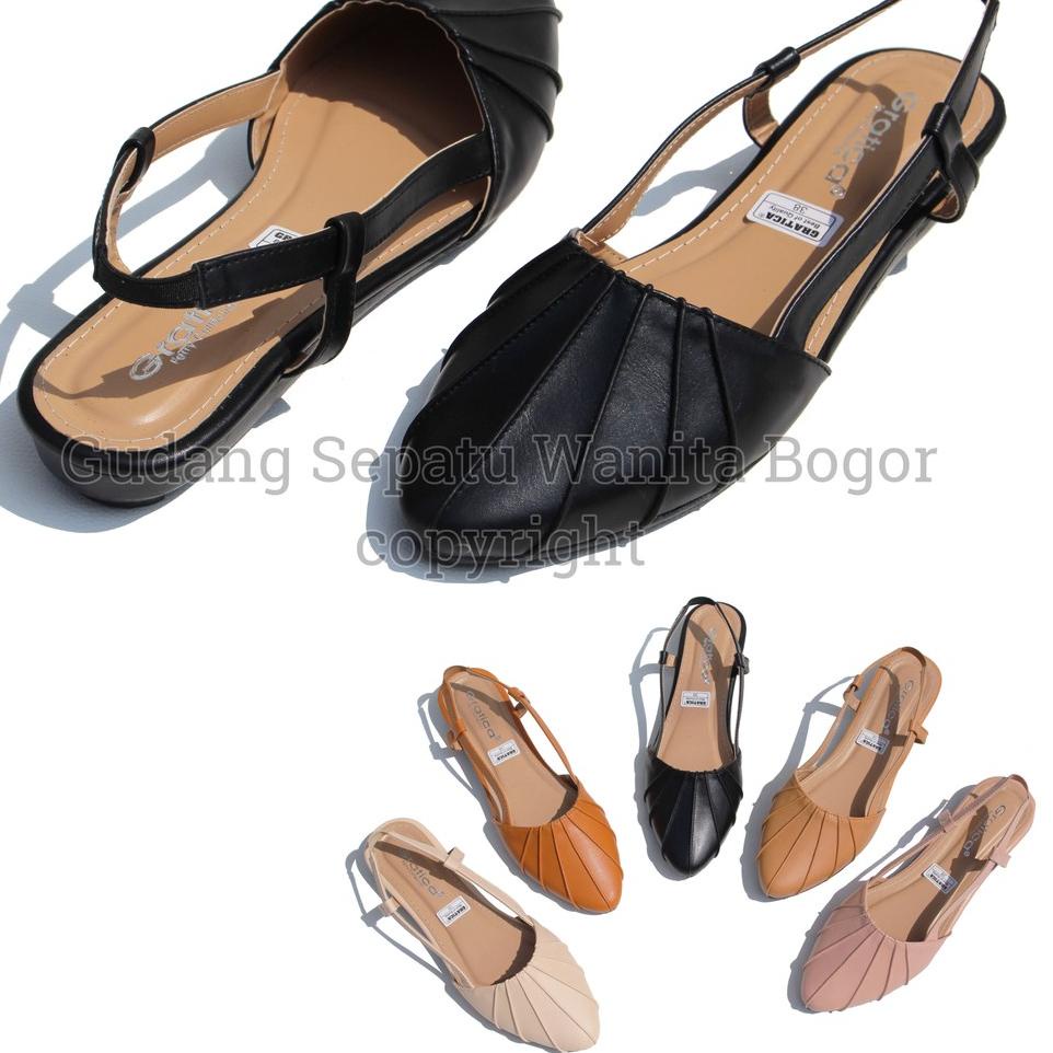 Terpercaya Gratica Sepatu Wanita Sandal Selop Tali Belakang Alicia KH 49