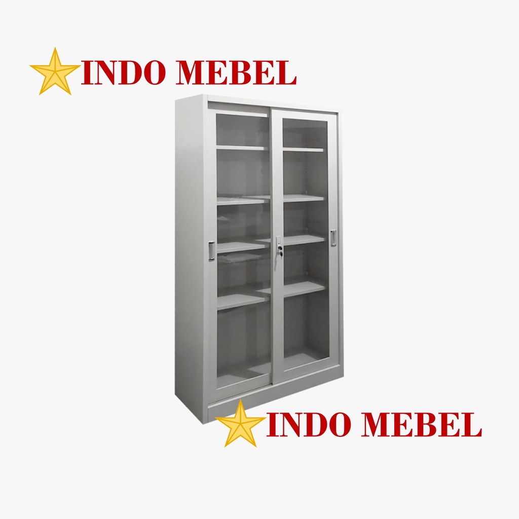 Lemari Arsip Besi FC A18/LEMARI ARSIP SLIDING KACA READY MAKASSAR