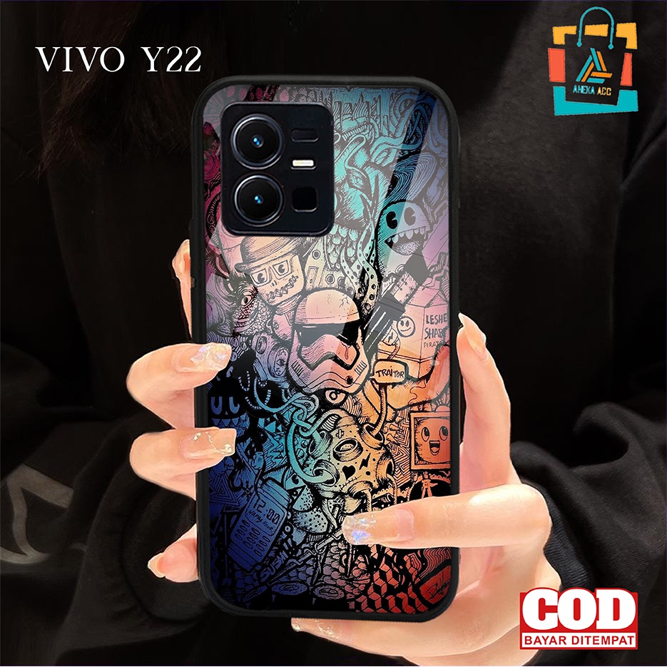 MITRACASE - CASE GLOSSY VIVO Y22 - CASE VIVO Y22 - CASSING HP VIVO Y22 - HARDCASE GLOSSY VIVO Y22 - 