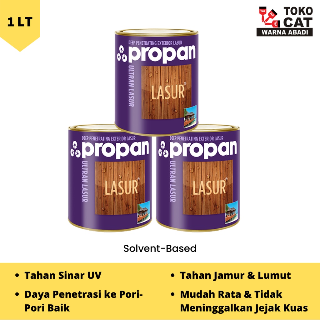 CAT POLITUR PROPAN ULTRAN LASUR WARNA 1 LITER