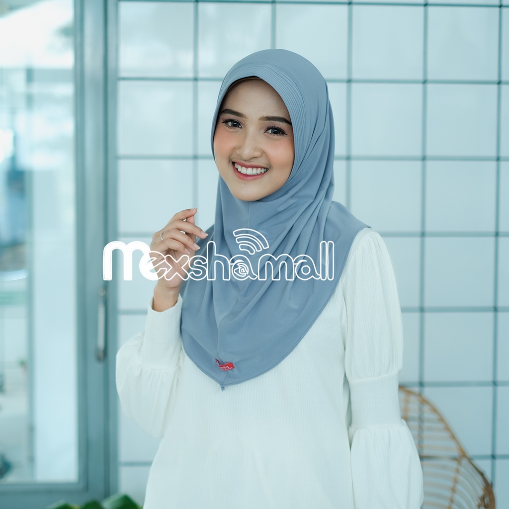Jilbab Instan Jersey Premium I Asna Kerudung Bergo Hamidah Olahraga Size M By Shamira