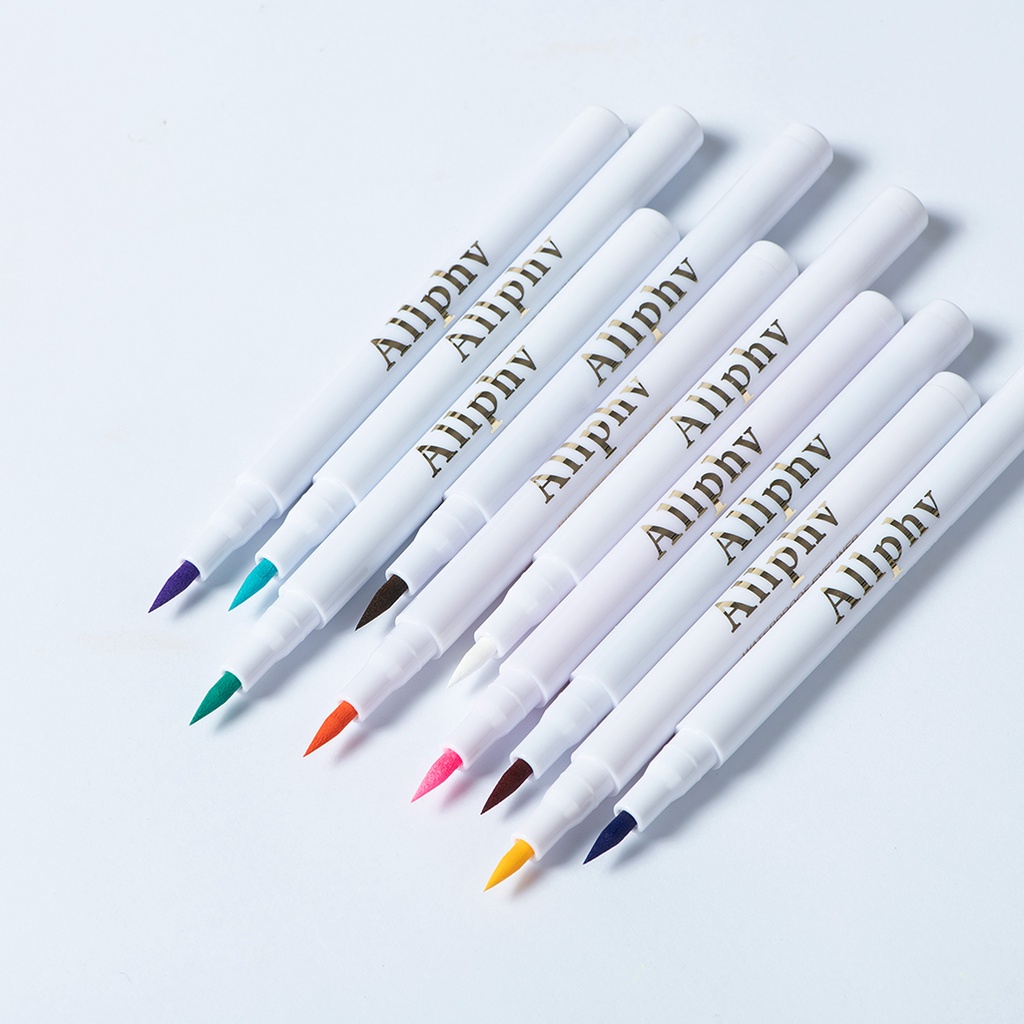 ALLPHV Liquid Eyeliner 12 Color Evenly Pigmented Long Lasting Waterproof Face Painting Make Up Art Eyeliner Warna Warni Eyeliner Putih biru Merah Coklat