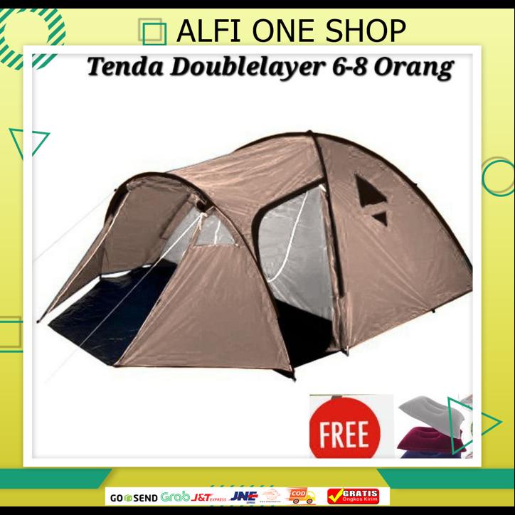 TENDA CAMPING - ORANG DOUBLELAYER  TENDA CAMPING 6-8 ORANG DOUBLELAYER 015 BEST PRODUK