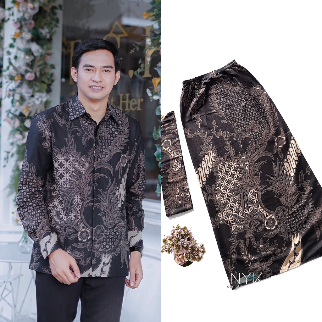 BISA COD BAYAR DITEMPAT - SPESIAL BATIK SOGAN SERIES  - Batik Couple Kemeja dan Rok Span Allsize - Batik Couple Kondangan Lamaran Wisuda - Couple Batik Pasangan Sarimbit Terlaris