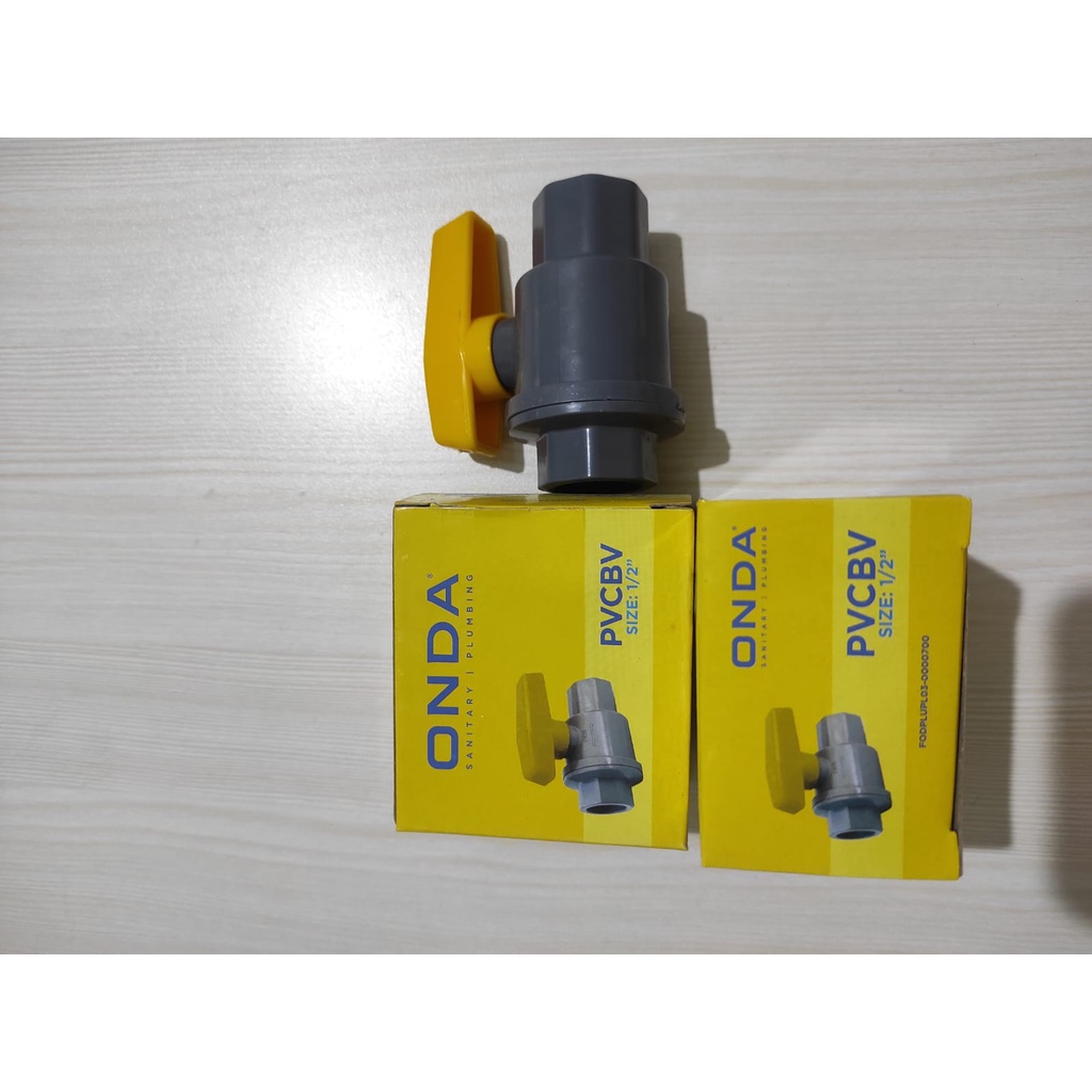 STOP KRAN ONDA PVC 1/2" 3/4" 1"