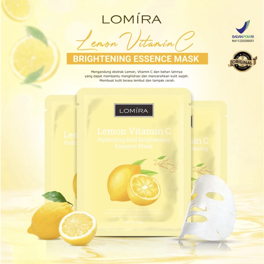 Masker Wajah Ekstrak Buah 25 G All Varian Essence Mask Brightening Hydrating BPOM LOM-ESSE