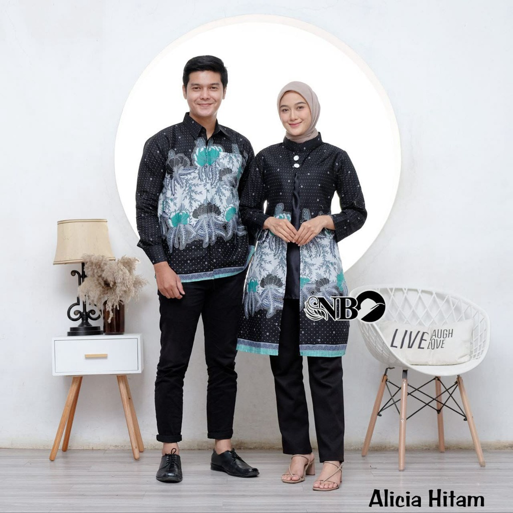 Maura Couple - Sania Ruffle Batik Couple Ori Ndoro Jowi DNT Garansi Termurah Shopee - BUSANA SOLO