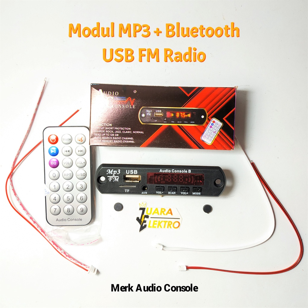 AUDIO CONSOLE Modul MP3 + Bluetooth USB FM Radio | MP3 Bluetooth Player Modul Kit Radio FM USB