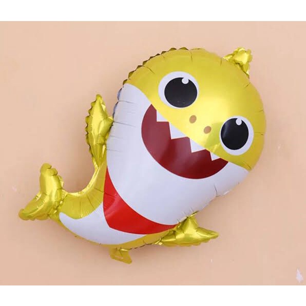 Balon Foil Karakter Baby Shark / Balon Ultah Baby Shark ukuran Jumbo