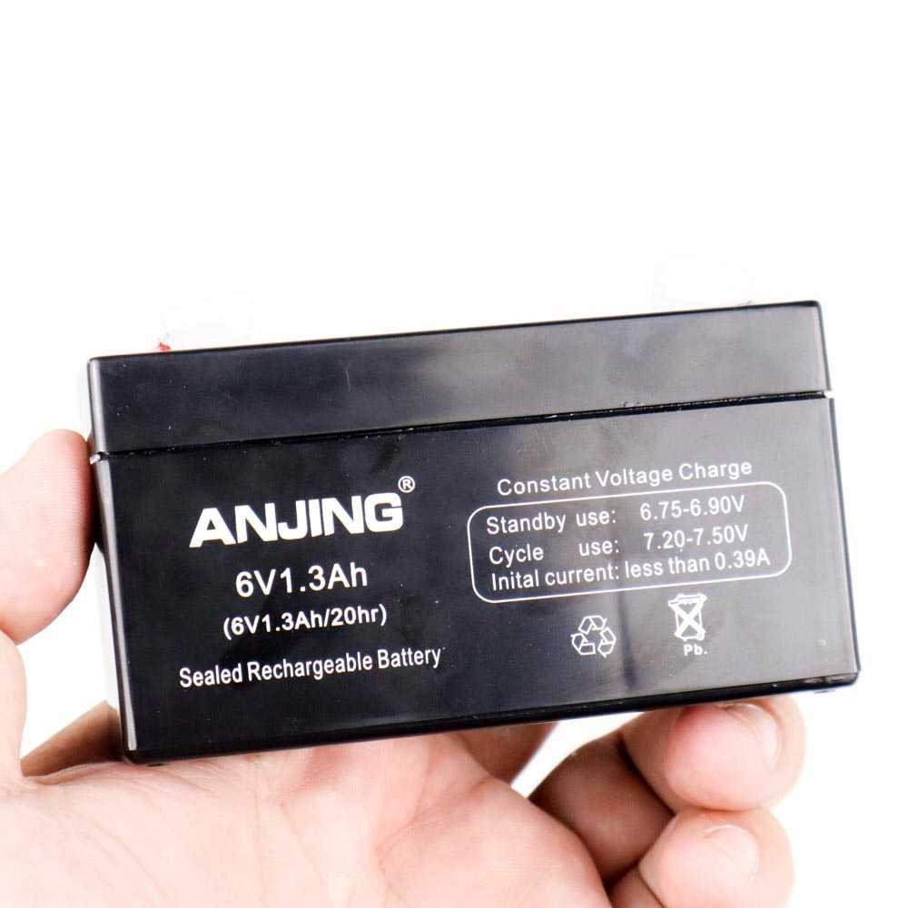 ANJING Baterai Universal Multi Purpose Rechargeable 6V 1.3AH - 20HR6 - Black